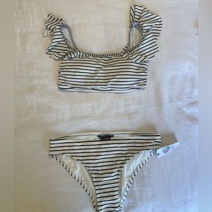 Vince Camuto Striped Swimsuit